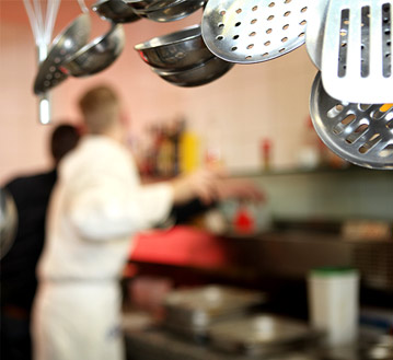 Foto einer Restaurantk&uuml;che